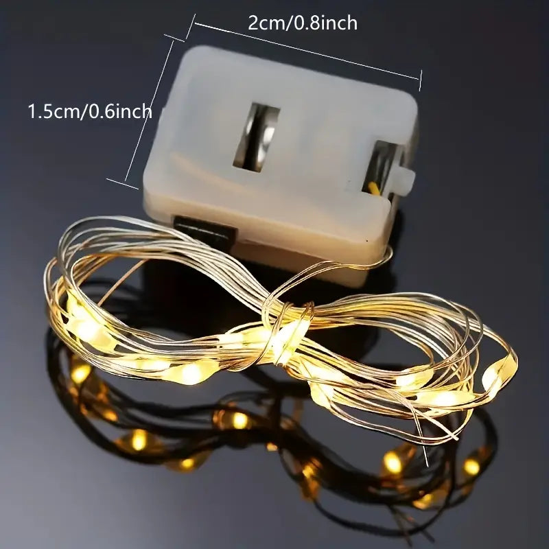 Tira de 20 LEDs de Alambre