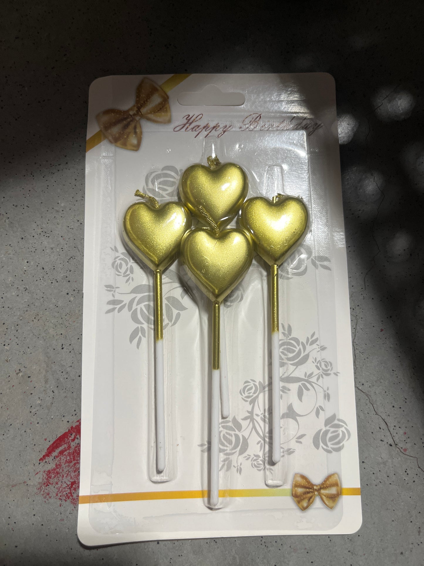 Vela de Corazon (x4 Unidades)
