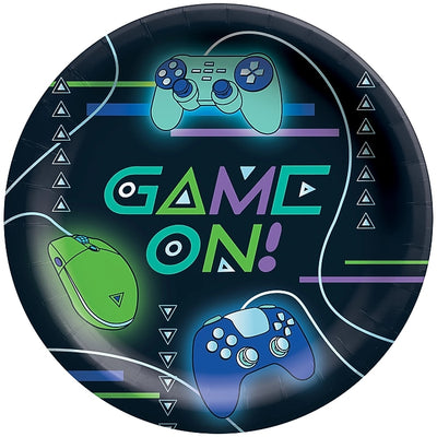 Game On 9" Lunch Plates (x8u)
