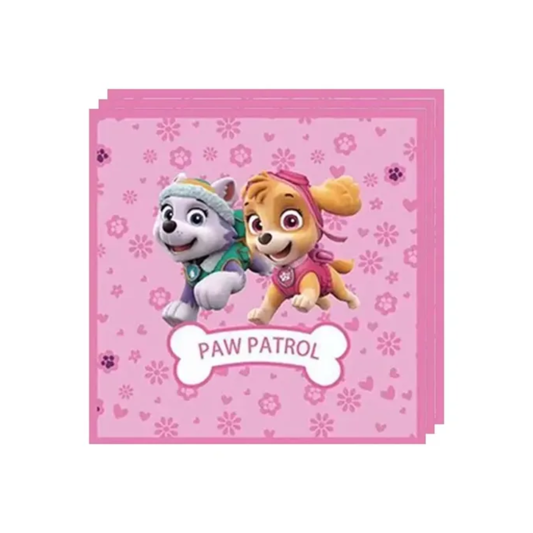 Paw Patrol Niña Servilletas (x20u)