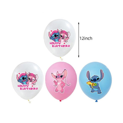Stitch Globos Latex 12" (x10u)