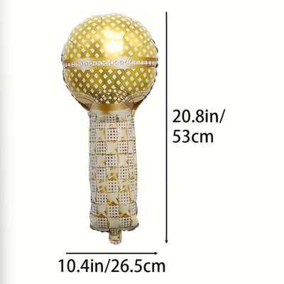 Globo Microfono Dorado (x1u)
