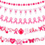 Banderín Cinta Rosa y Blanca (Cancer de Mama)