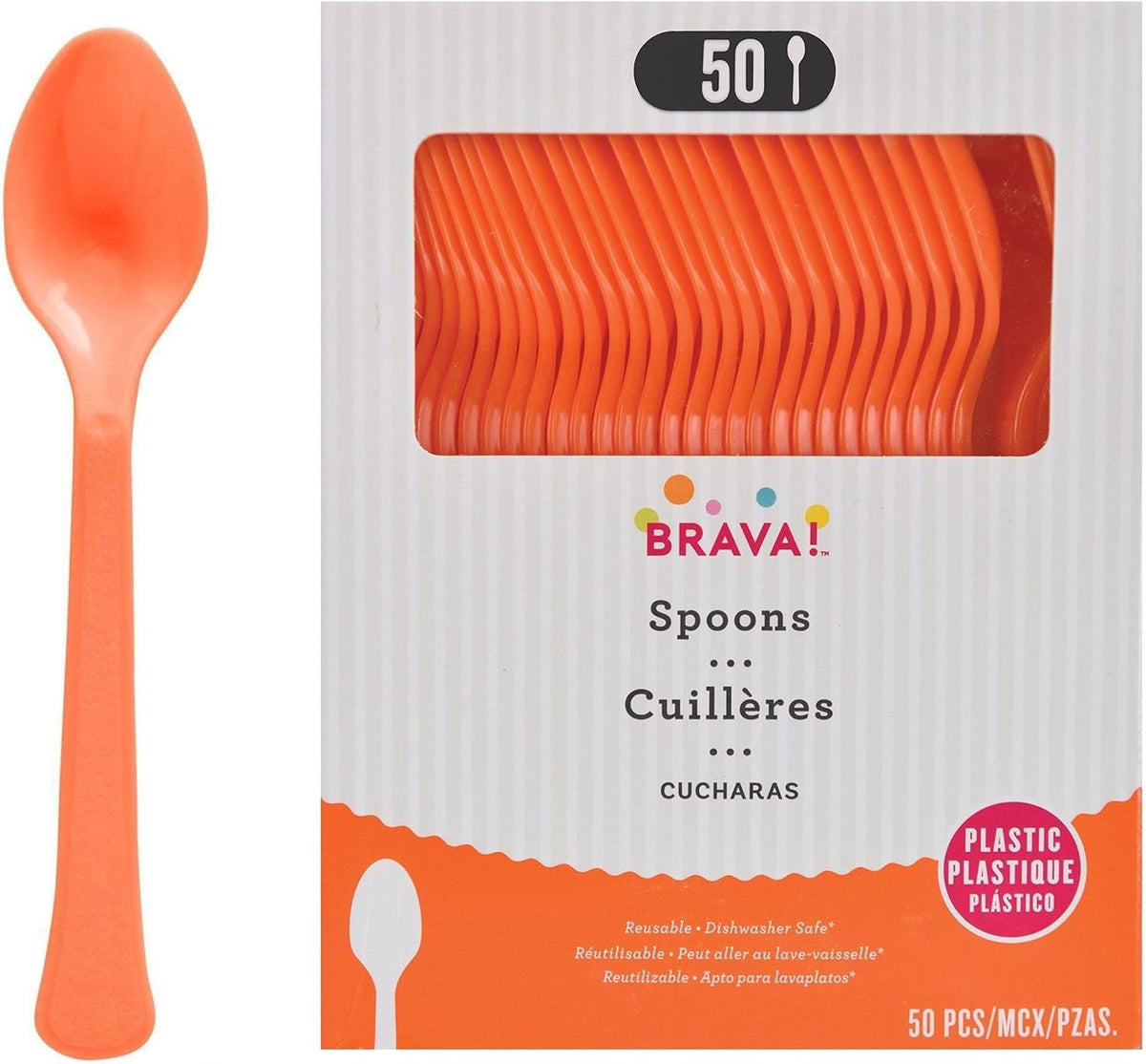 Reusable Spoons Orange Peel (x50u)