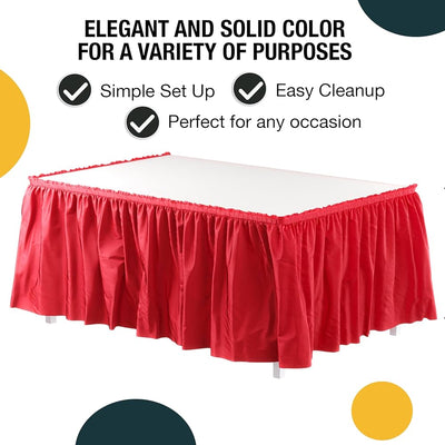 Plastic Skirt 29x 14 Red