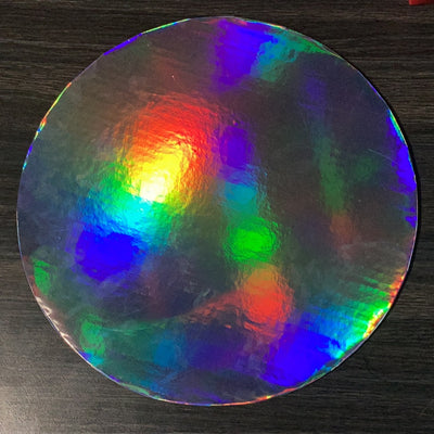 Carton Cake Silver Holo 12” 1/4
