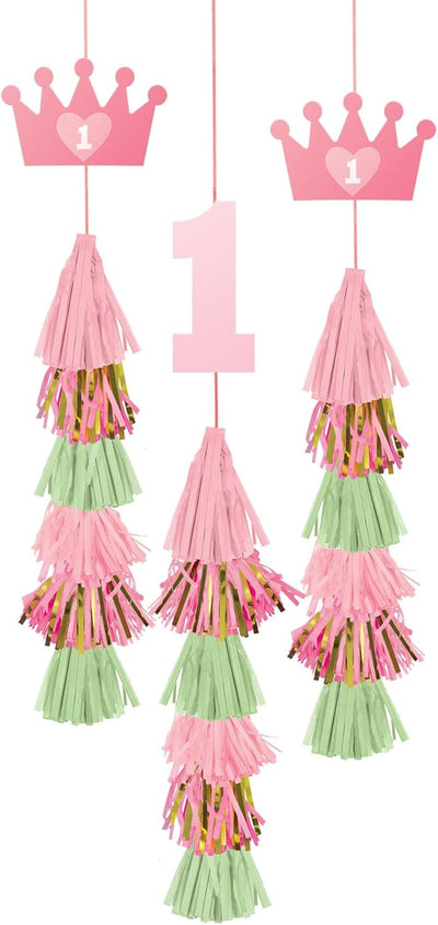 Decoraciones Colgantes One Pink (x3u)
