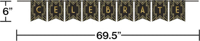 Roaring 20's Banner Personalizable 9ft (x1u)