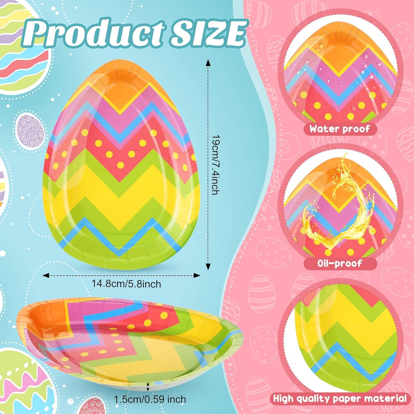 Bandeja en Forma de Huevo de Pascua (x1u)