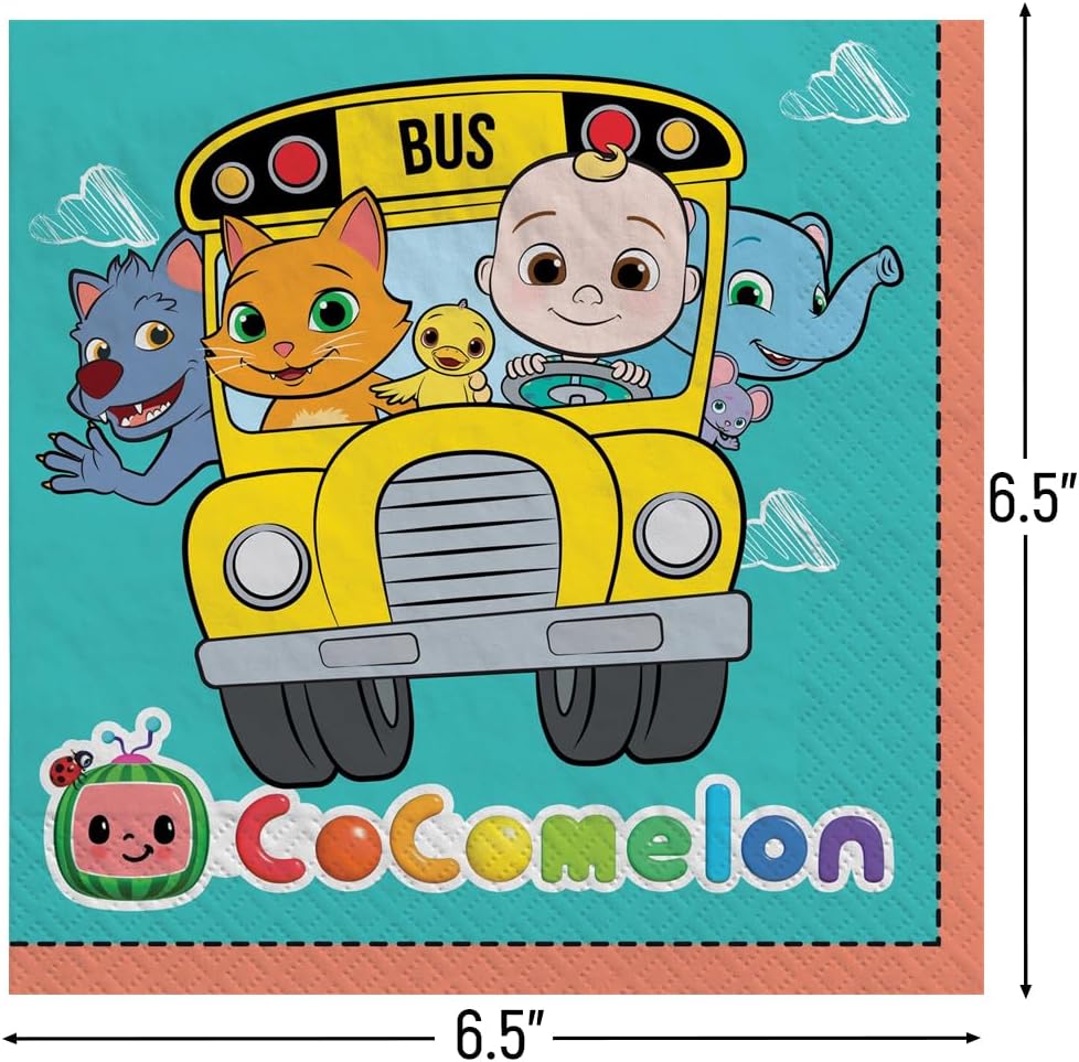 Cocomelon Lunch Napkins (x16u)