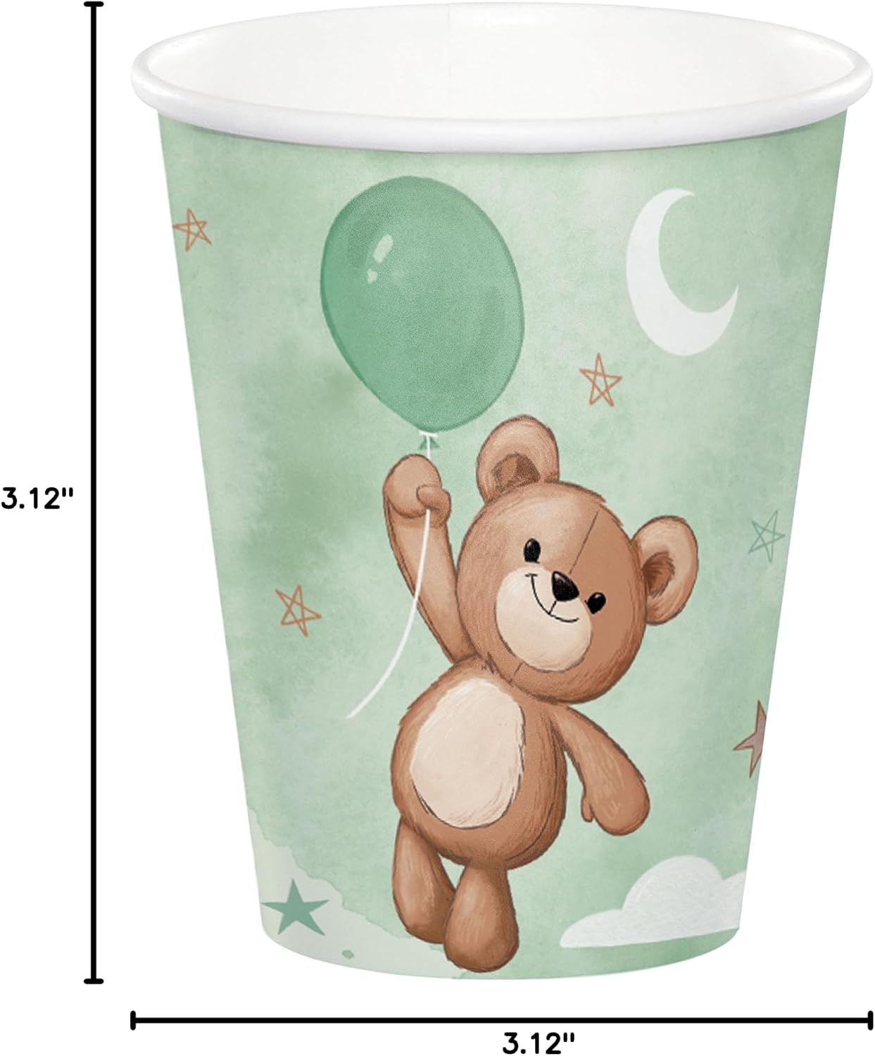 Osito Teddy Bear Vasos 9oz (x10u)