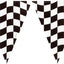 Black & White Checkered Racing Flag Banner 12ft (x1u)