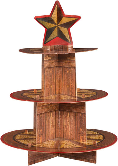 Yeeha Cupcake Stand Western (x1u)