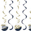 Espirales Decorativos Personalizables Navy and Gold (x5u)