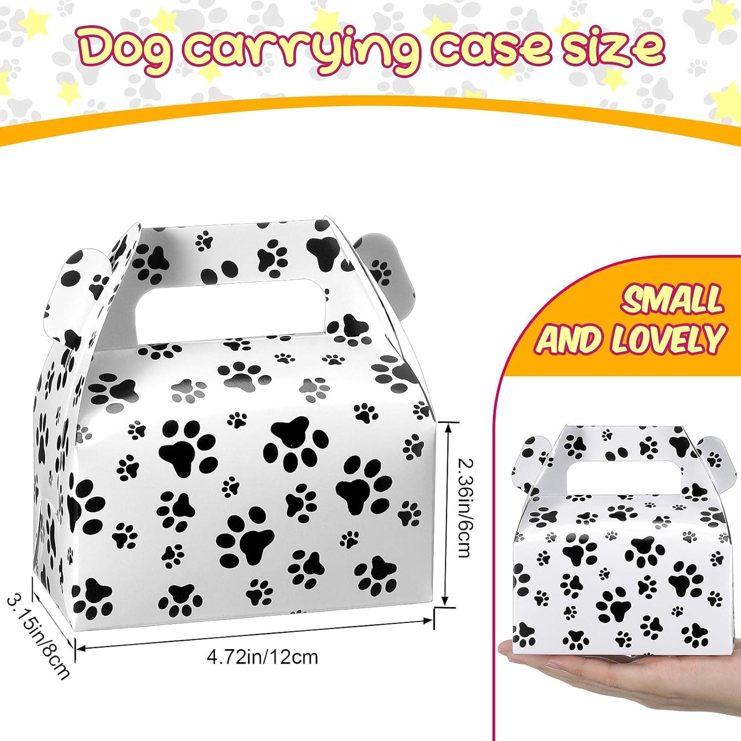Cookie Boxes Huella de Perro (x12u)