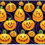 Halloween Jack-O-Lantern Backdrop Mural 30ft (x1u)