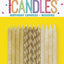 Glitter & Gold Spiral Candles (x24u)