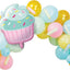 Kit de arco de globos Cupcake, 45 piezas