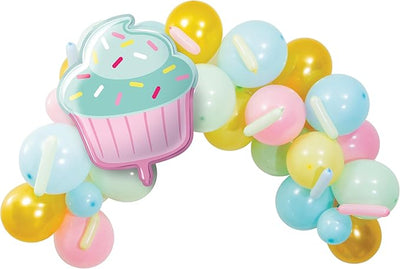 Kit de arco de globos Cupcake, 45 piezas