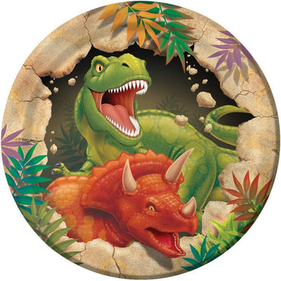 Dino Blast Platos 7" (x8u)