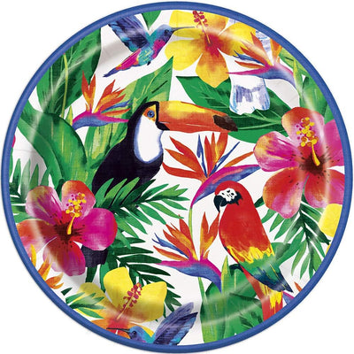 Palm Tropical Lunch Plates (x8u)