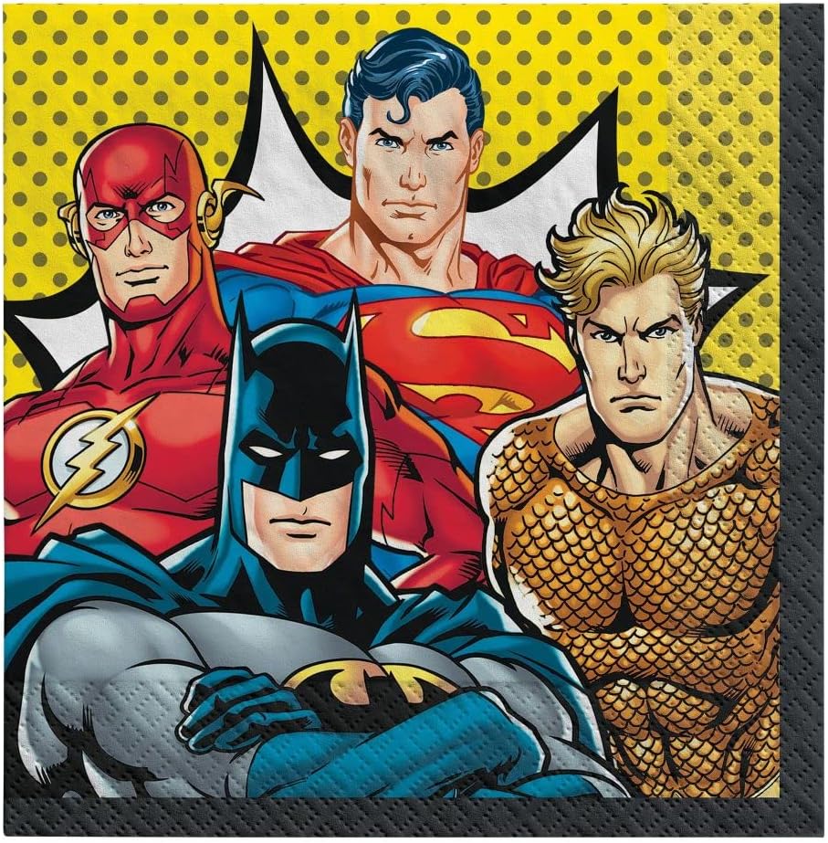 Justice League Lunch Napkins (x16u)