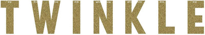 Twinkle Letter Banner Dorado 5.5ft x 6in