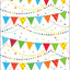 Photobooth Backdrop Banderines Multicolor 6ft (x1u)