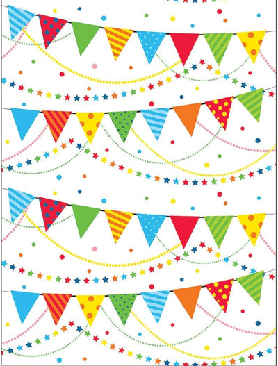 Photobooth Backdrop Banderines Multicolor 6ft (x1u)