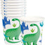 Vasos Dinosaurio 9oz (x8u)