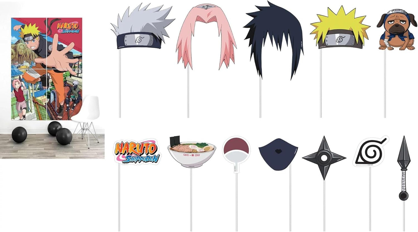 Naruto Backdrop y Photo Props