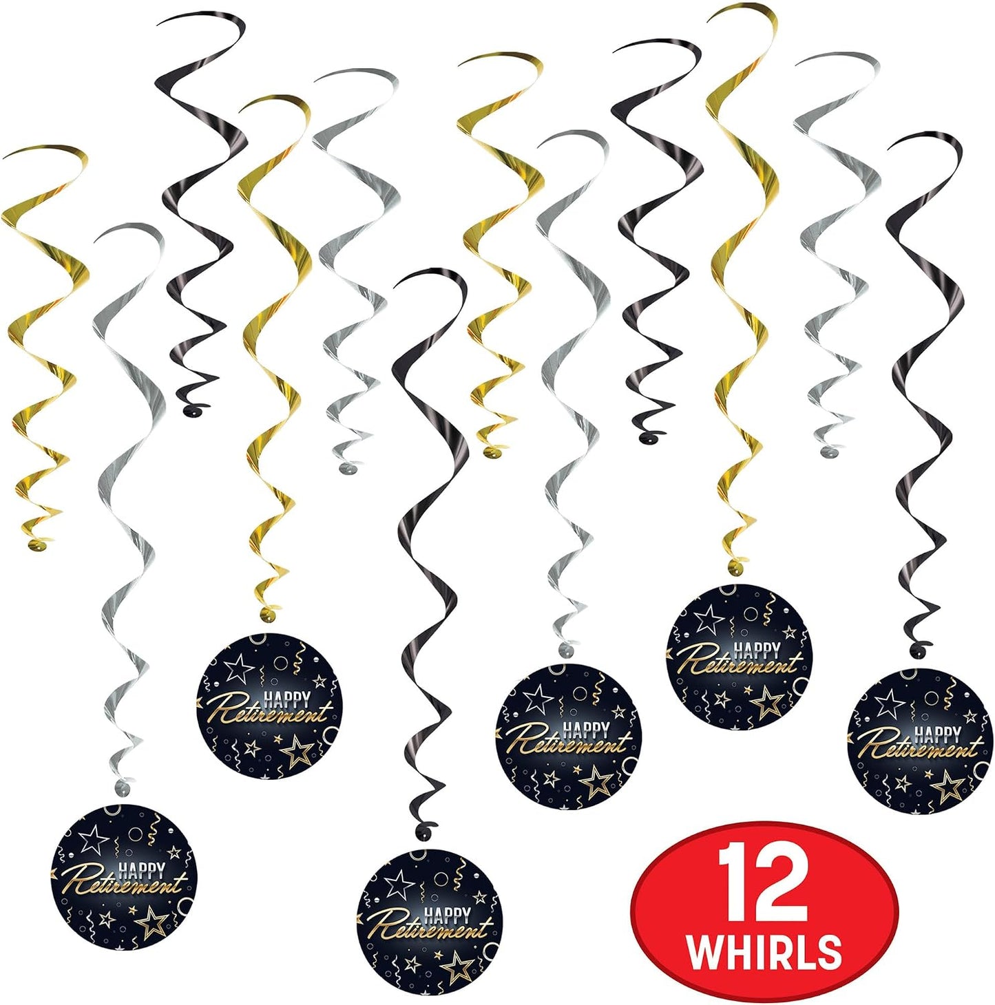 Happy Retirement Whirls (x12u)