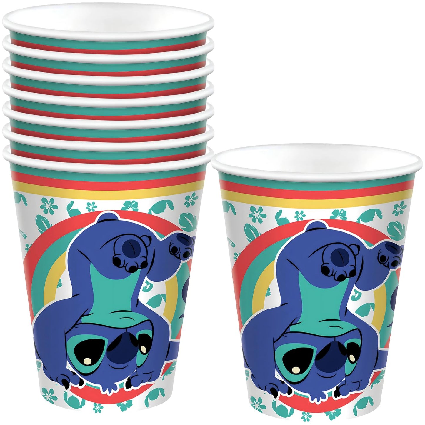 Stitch Cups Vasos 9oz (x8u)