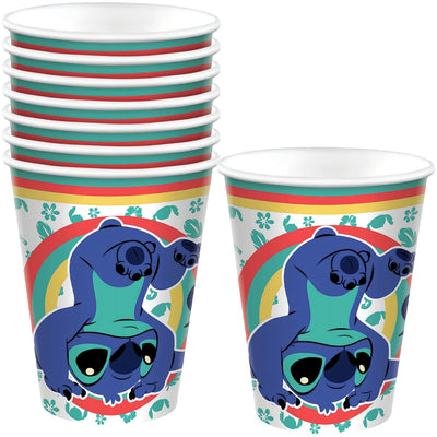 Stitch Cups Vasos 9oz (x8u)