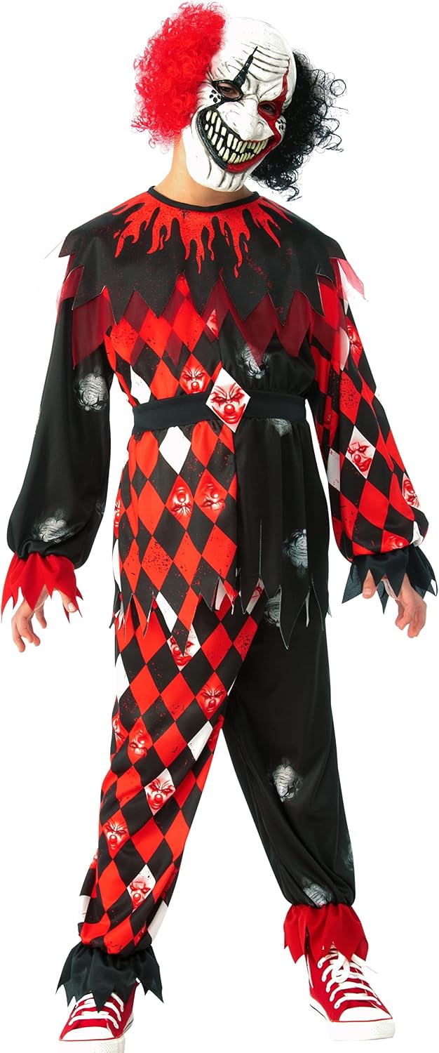 Scary Circus Clown Kids Boy Costume