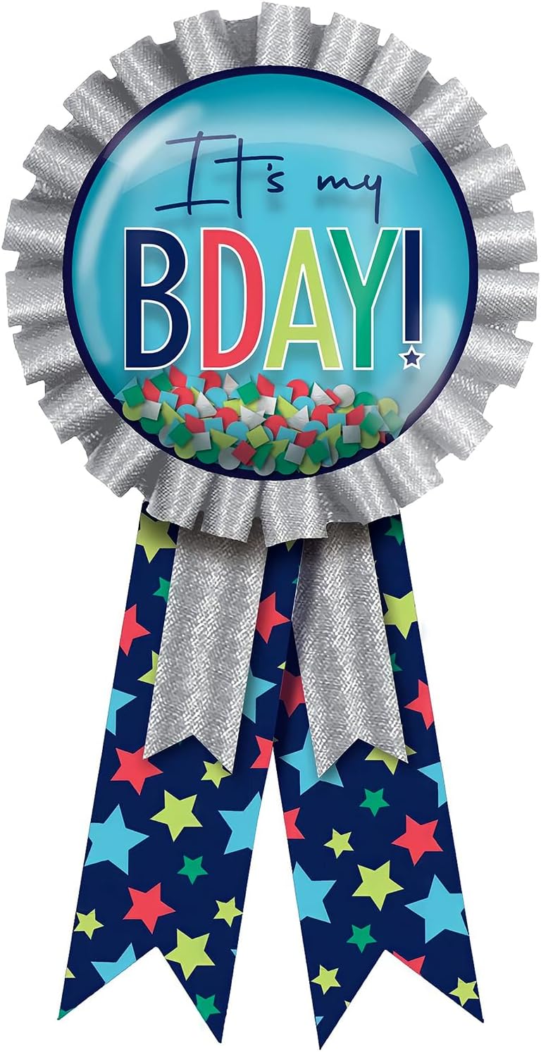 Modern Birthday Confetti Ribbon (x1u)