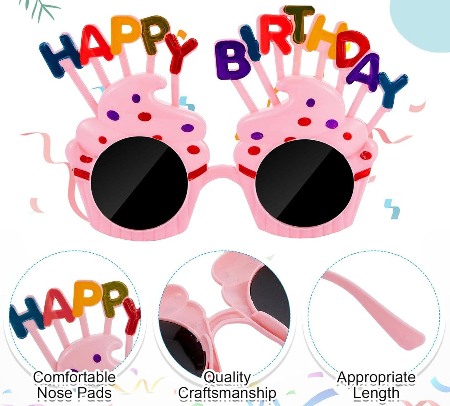 Anteojos/Gafas Happy Birthday X UNIDAD