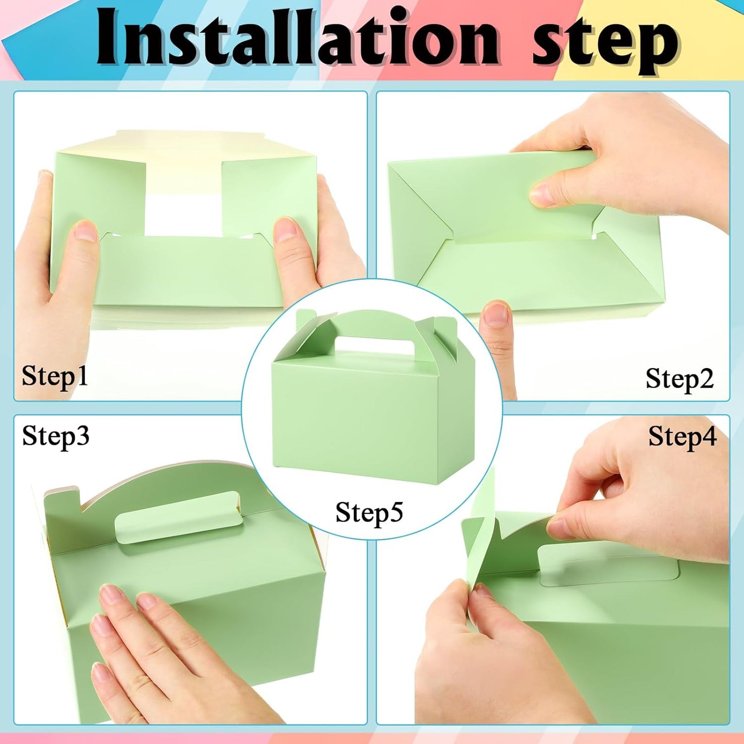 Cookie Boxes Variedad Pastel (x12u)