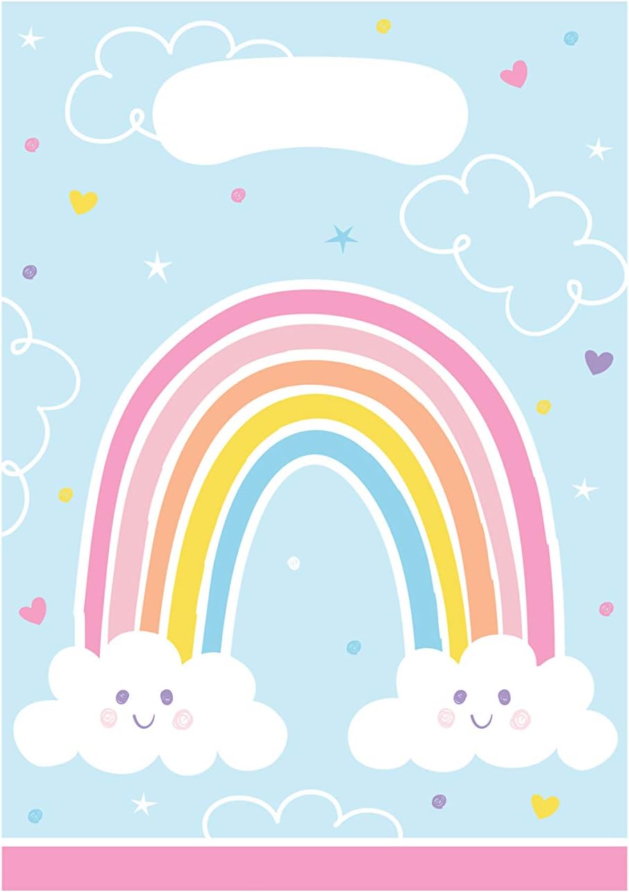 Rainbow Loot Bags 9inx6.5in (x8u)