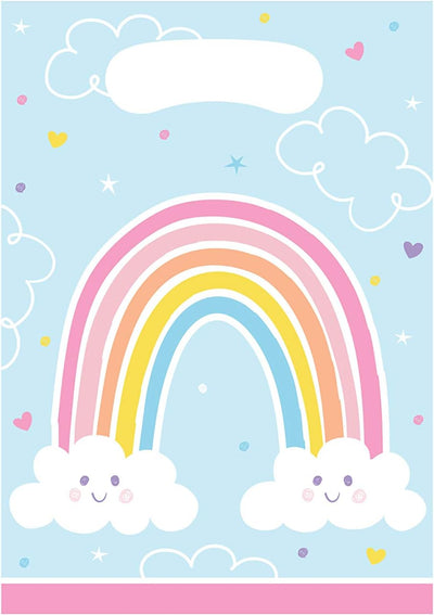 Rainbow Loot Bags 9inx6.5in (x8u)