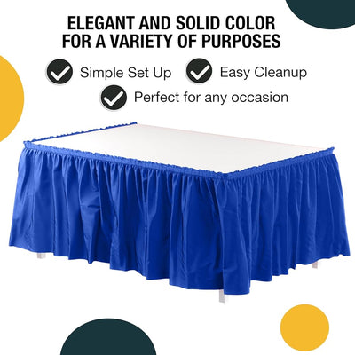 Plastic Skirt 29x14 Royal Blue