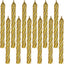 Gold Spiral Birthday Candles (x12u)