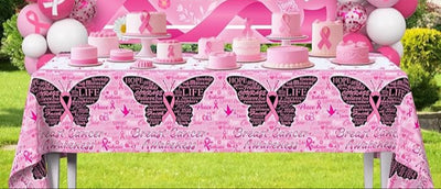 Mantel Rosa/Blanco y Negro (Cancer de Mama)