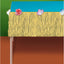 Natural Colored Grass Mini Paper Table Skirt (x1u)