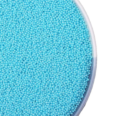 Sprinkle Sugar Pearls 2mm Pearlized Blue pqt 1.2oz