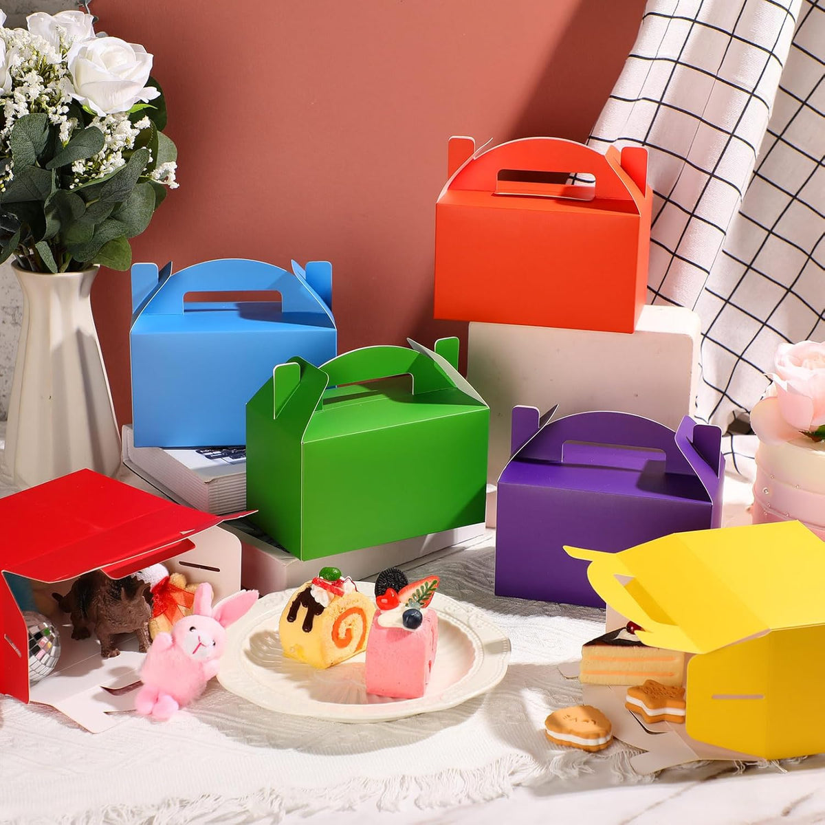 Cookie Boxes Assorted Colors (x12u)