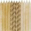 Glitter & Gold Spiral Candles (x24u)