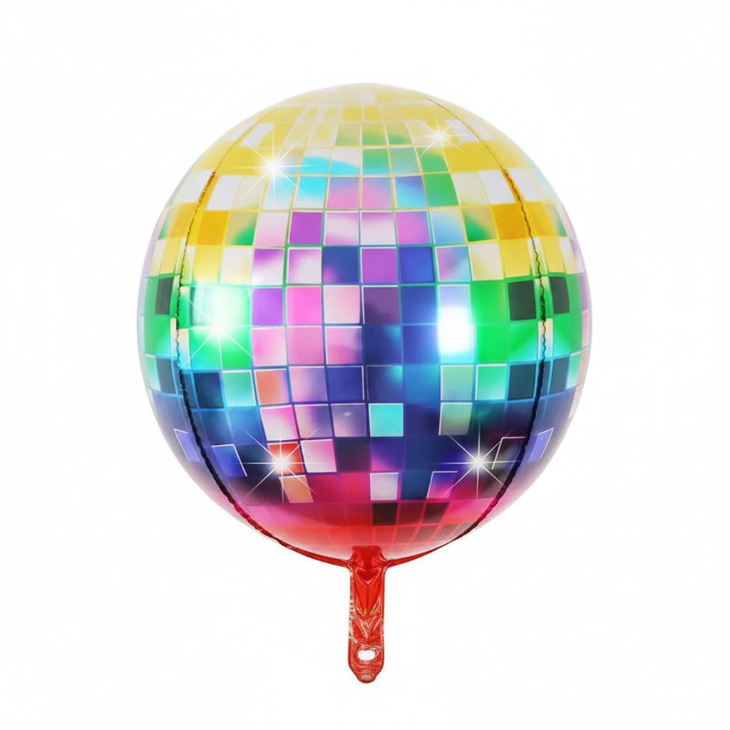 Disco Ball Foil Balloon 22” - Colores