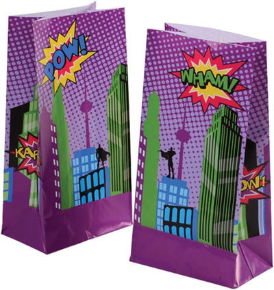 Superhero Paper Bags (x12u)