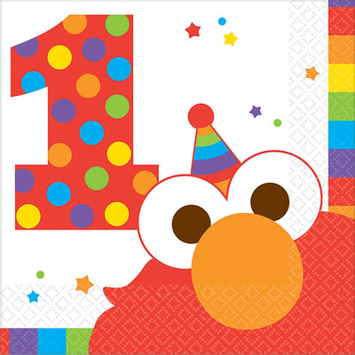 Elmo One Beverage Napkins (x16u)